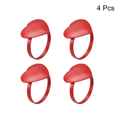 Unique Bargains Dining Table Decoration Alloy Decorative Wear Resistance Heart Shape Napkin Rings 2 Unique Bargains Dining Table Decoration Alloy Decorative Wear Resistance Heart Shape Napkin Rings - Image 2