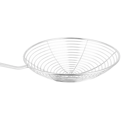 Unique Bargains Kitchen Stainless Steel Spiral Noodles Food Mesh Strainer Silver Tone 5.3" Dia 2 Unique Bargains Kitchen Stainless Steel Spiral Noodles Food Mesh Strainer Silver Tone 5.3" Dia - Image 2