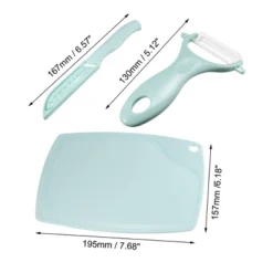 Unique Bargains Kitchen Easy Clean Cutter Peeler Set