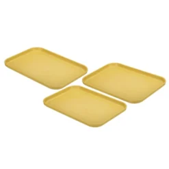 Unique Bargains Plastic Reusable Lightweight Rectangular Serving Tray 3 Pcs -Kitchen Utensil Store GUEST e759f4ea cc1c 4556 907c 72575dd3f663