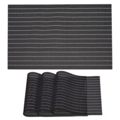 Unique Bargains PVC Table Washable Woven Place Mats 4 Pcs -Kitchen Utensil Store GUEST e7681bc5 5646 496e b50e 8d284ec319dd