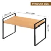 Unique Bargains Stackable Kitchen Spice Racks Countertop Organizer Shelves 1 Pc