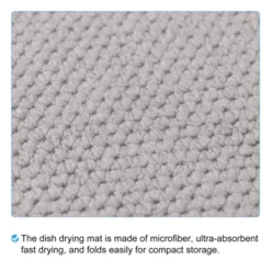 Unique Bargains Microfiber Ultra-absorbent Fast Drying Compact Storage Dish Drying Mat Grey 2 Pcs -Kitchen Utensil Store GUEST e7b9a23a 0bc4 46ad 97e6 eaf6eb8fd82b
