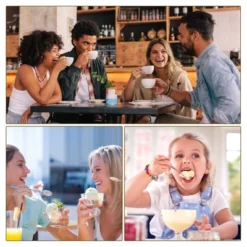 Unique Bargains Stainless Steel Dinner Tea Soup Round Spoons 6 Pcs Silver -Kitchen Utensil Store GUEST e86a415b e6cb 4a63 939e a5b4fae69407