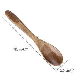 Unique Bargains Wooden Natural Grain Soup Spoon Salt Sugar Dinner Spoons 4.7" Long Brown 6 Pcs -Kitchen Utensil Store GUEST e9fe3e6f 0844 4c49 8206 6ae13d1649a0