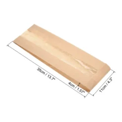 Unique Bargains Kraft Paper Oil-proof Lining Transparent Front Window Bread Bags 100 Pcs