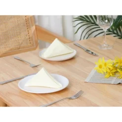 Unique Bargains Party Wedding Restaurant Cocktail Banquet Sateen Napkins 12 X 12 Inches 12 Pcs