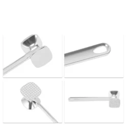 Unique Bargains Meat Tenderizer Mallet Silver Tone 1Pc -Kitchen Utensil Store GUEST eae5d1b5 4f38 43ce 8af6 bf40dc43d1f3