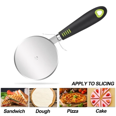 Unique Bargains Stainless Steel Pizza Cutter Wheel Slicer With Super Sharp Blade Kitchen Tools 3 Unique Bargains Stainless Steel Pizza Cutter Wheel Slicer With Super Sharp Blade Kitchen Tools - Image 3