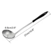 Unique Bargains Restaurant Kitchen Plastic Handle Tableware Soup Ladle Spoon 1 Pc
