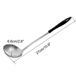 Unique Bargains Restaurant Kitchen Plastic Handle Tableware Soup Ladle Spoon 1 Pc