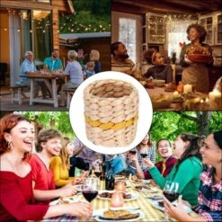 Unique Bargains Handmade Woven Natural Cattail Grass Farmhouse Napkin Rings 6 Pcs -Kitchen Utensil Store GUEST ebf9cd1d 884b 4e94 860d f550bd0aaa91