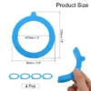 Unique Bargains Smooth Silicone Leakproof Seals Rings For Canning Glass Top Jars 4 Pcs