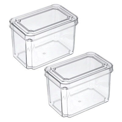 Unique Bargains Fridge Plastic Food Storage Containers 2 Pcs 4 Unique Bargains Fridge Plastic Food Storage Containers 2 Pcs - Image 4