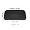 Unique Bargains Plastic Reusable Serving Tray 1 Pc