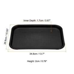 Unique Bargains Plastic Reusable Serving Tray 1 Pc