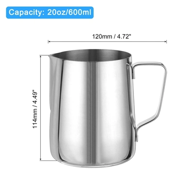 Unique Bargains Stainless Steel Coffee Maker Accessories Milk Frothing Pitcher With Latte Art Pen 1 Unique Bargains Stainless Steel Coffee Maker Accessories Milk Frothing Pitcher With Latte Art Pen