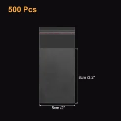 Unique Bargains Self-Sealing Water Resistant Cello Poly Bags For Packing Cookies 500 Pcs