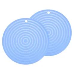 Unique Bargains Round Heat Resistant Silicone Trivet Mat With Hang Hole 2 Pcs -Kitchen Utensil Store GUEST ef48938b 6f33 4ae4 b390 645ac4d4593e