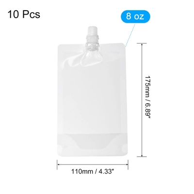 Unique Bargains Convenient Reusable Transparent Odor-Free Well-Sealed Plastic Liquor Pouches 1 Unique Bargains Convenient Reusable Transparent Odor-Free Well-Sealed Plastic Liquor Pouches