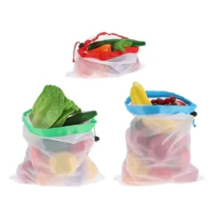 Unique Bargains Polyester Mesh Reusable Produce Bag 8 Pcs -Kitchen Utensil Store GUEST f189b66c c91d 4453 a794 1a95ae00d108