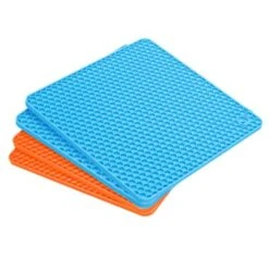 Unique Bargains Silicone Heat Resistant Multi-purpose Trivet Mat 4 Pcs -Kitchen Utensil Store GUEST f241a5f6 c7d9 456c 88ef d76d510923e9