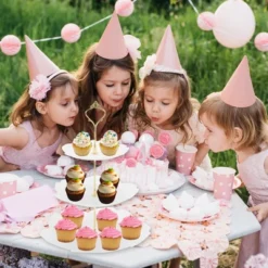 Unique Bargains 3 Tier Dessert Cupcake Stand Flower Shape Cup Cake Holder Tower White Gold Tone -Kitchen Utensil Store GUEST f27381d2 1ce2 40d6 a0f1 ca8f5c900f64