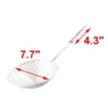 Unique Bargains Restaurant Kitchen Stainless Steel Mesh Strainer Ladle 7.7'' Dia Silver Tone