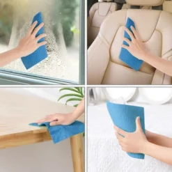 Unique Bargains Washable Reusable No Odor Lint Free Absorbent Cellulose Sponge Dish Cloth 7" X 8"