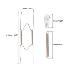 Unique Bargains Stainless Steel Plate Hanger Kitchen Dish Racks For Decorative Plates 10 Inch Silver