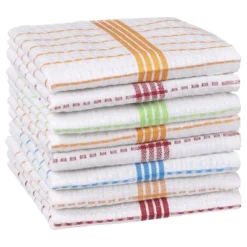 Unique Bargains Reusable Super Absorbent Cotton Lint Free Kitchen Towels 12" X 12" Multi -Kitchen Utensil Store GUEST f6c9067b df68 40ac 830e 8512f8016cd4