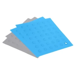 Unique Bargains Silicone Heat Resistant Non-Slip Flexible Trivet Mat 4 Pcs -Kitchen Utensil Store GUEST f7b8b864 4f58 4830 9f90 066c42fef477