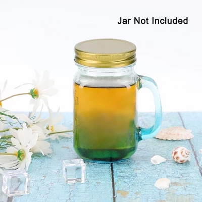 Unique Bargains Metal Wide Mouth Mason Canning Jars Caps Lids 20 Pcs 2 Unique Bargains Metal Wide Mouth Mason Canning Jars Caps Lids 20 Pcs - Image 2