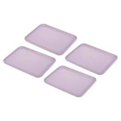 Unique Bargains Plastic Reusable Serving Tray 4 Pcs -Kitchen Utensil Store GUEST f861996b 3e01 41ce 86f2 0ec6214ec900