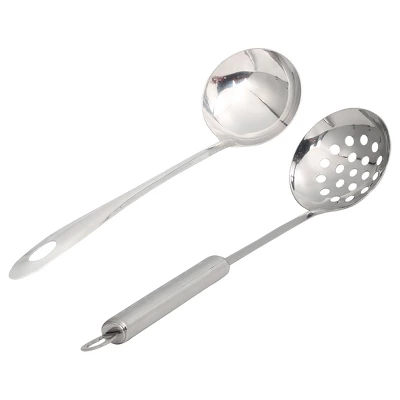Unique Bargains Cooking Stainless Steel Soup Ladle Slotted Ladle 11” Length Silver Tone Set Of 2 7 Unique Bargains Cooking Stainless Steel Soup Ladle Slotted Ladle 11” Length Silver Tone Set Of 2 - Image 7