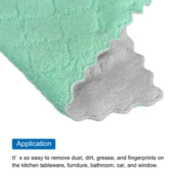 Unique Bargains Coral Velvet Kitchen Textiles Absorbent Dish Cloth -Kitchen Utensil Store GUEST f9e0e3e9 7ad2 42c3 8dac 27ca8fa40185