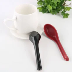 Unique Bargains Household Kitchen Plastic Tableware Soup Rice Spoons Red Black 5 Pcs 6.3" X 1.7" X 0.59" (L*W*D) -Kitchen Utensil Store GUEST f9ef440a 889f 4734 9170 902e82ee9c2a