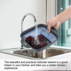 Unique Bargains Silicone Foldable Ergonomic Handles Dishwasher Safe Colander 2 Pcs 11 Unique Bargains Silicone Foldable Ergonomic Handles Dishwasher Safe Colander 2 Pcs -Kitchen Utensil Store GUEST fb0bfafe b38e 4125 92dc 8547c0f5aef6