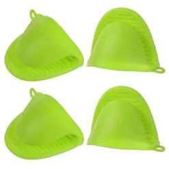 Unique Bargains Silicone Heat Resistant Anti-Slip Reusable Oven Mitts 4 Pcs -Kitchen Utensil Store GUEST fb9a753c 8a50 4cee a863 75a5f478c9b6