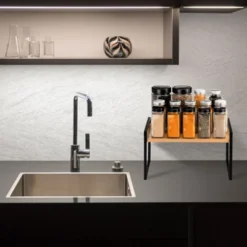 Unique Bargains Stackable Kitchen Spice Racks Countertop Organizer Shelves 1 Pc -Kitchen Utensil Store GUEST fba2bd9c 8cfb 414d 9fd2 f11450a2a156