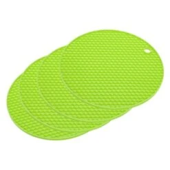 Unique Bargains Silicone Heat Resistant Non-slip Flexible Trivets 7.08" X 7.08” X 0.57" 4 Pcs -Kitchen Utensil Store GUEST fd2246e8 2b9c 40ed a4ea 989a58b3bf15
