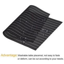 Unique Bargains PVC Table Washable Woven Place Mats 4 Pcs -Kitchen Utensil Store GUEST fe4065e4 0df2 4f39 b78f 95f2639cec5c 1