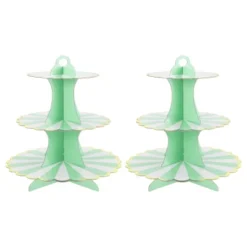 Unique Bargains 3-Tier Cupcake Stand Tower Cardboard Dessert Cup Cake Stand Tower 2 Pcs -Kitchen Utensil Store GUEST fe4de35e a470 48ea 82e7 490404498343
