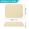 Unique Bargains USilicone Heat Resistant Non-Slip Dish Drying Mat 1 Pc