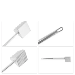 Unique Bargains Three-sided Meat Tenderizer Mallet Silver Tone 1 Pc -Kitchen Utensil Store GUEST ffb1c046 c10a 4282 8c66 7a1c1c8bf72a